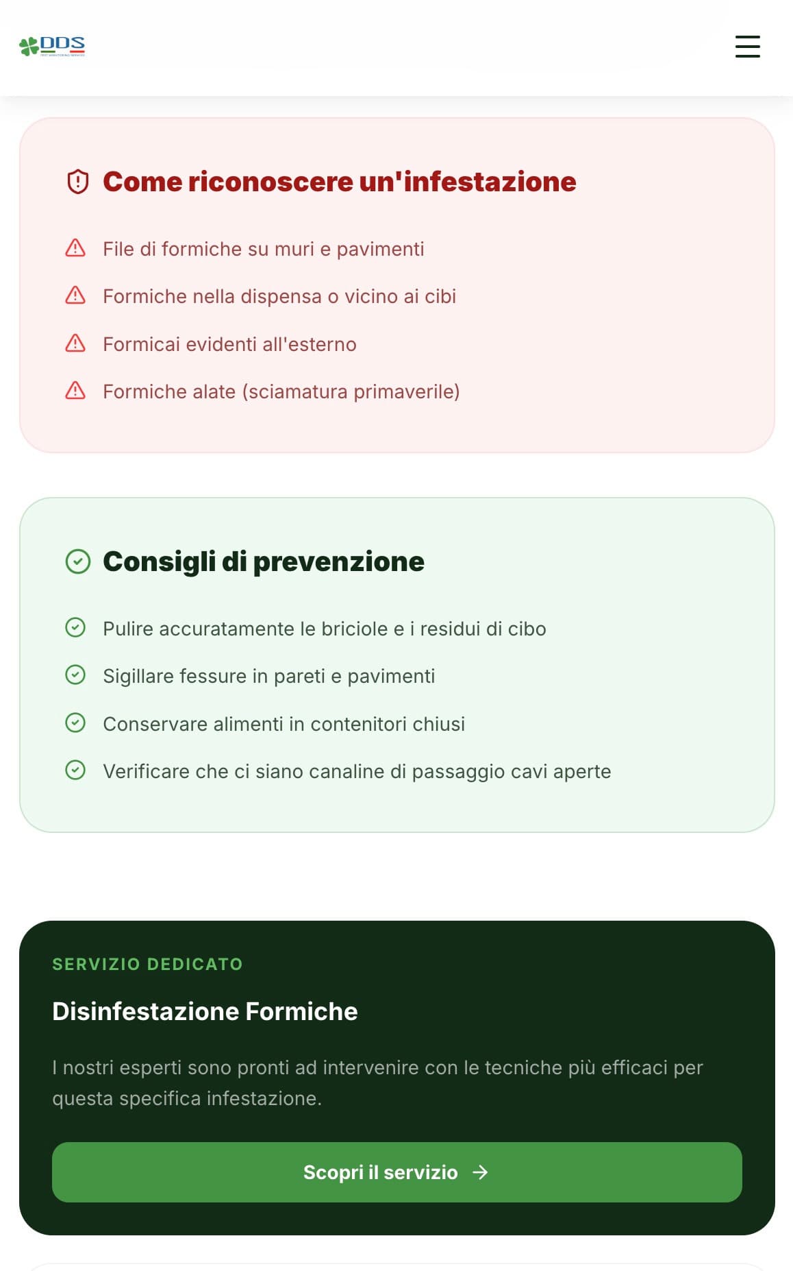 Sezione animali